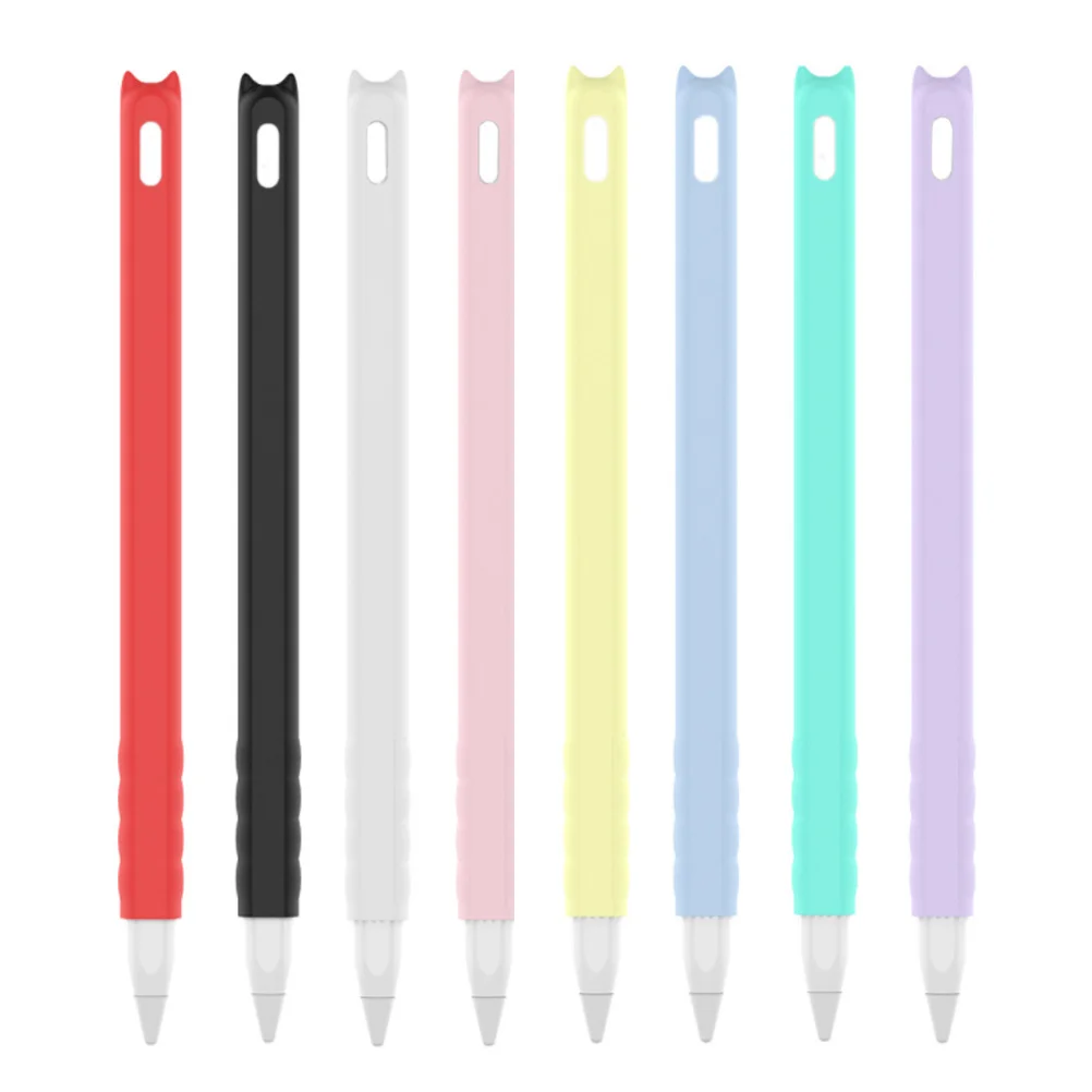 

3Pcs Universal Stylus Pen Protector Silicone Skin Case with Nib Caps Anti-Roll Design Scratch Resistant Holder for Pencil Tools