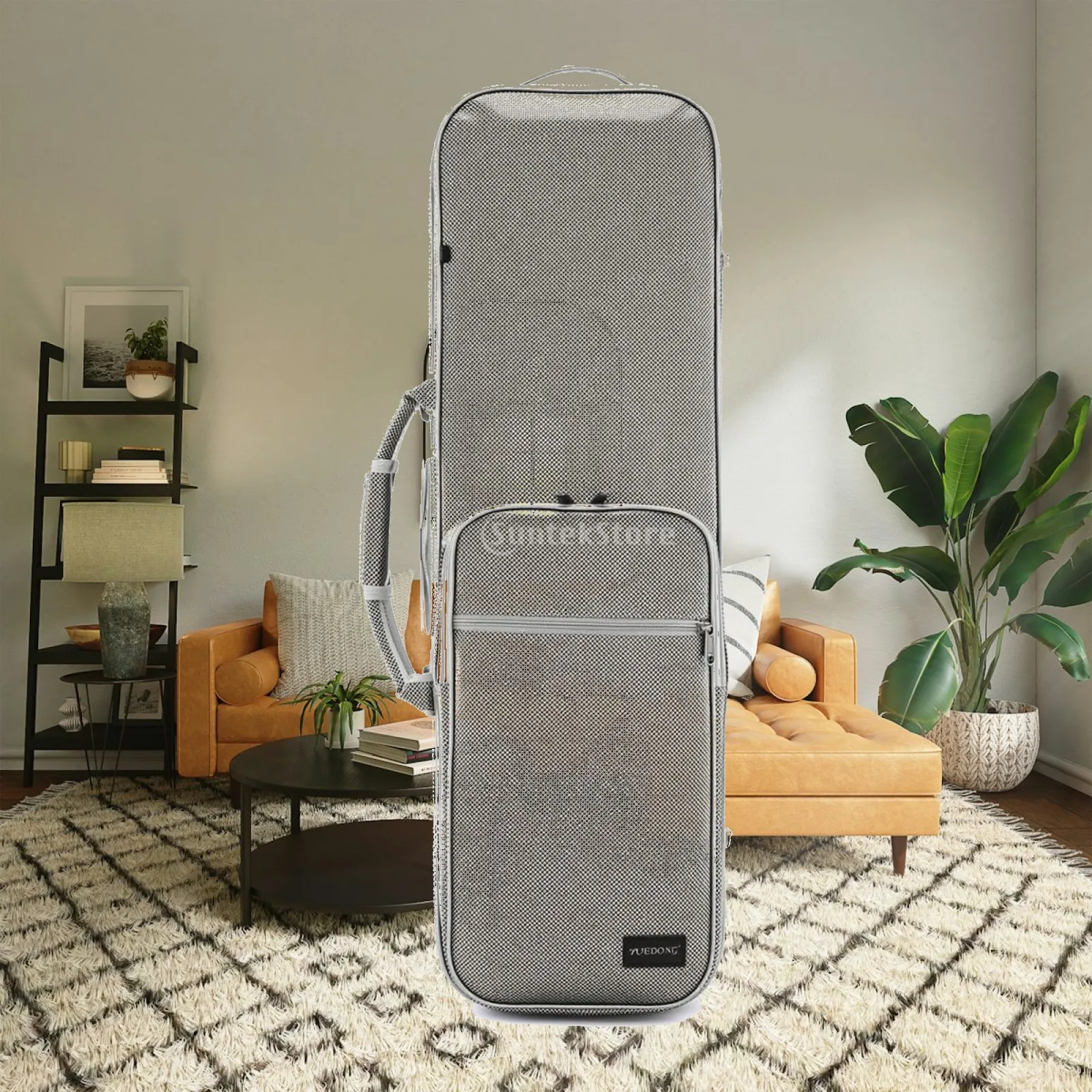 Violin Case with Hygrometer Portable Violin Hard Case Lightweight Water-Resistant for Violinists, Travel, Music Lessons