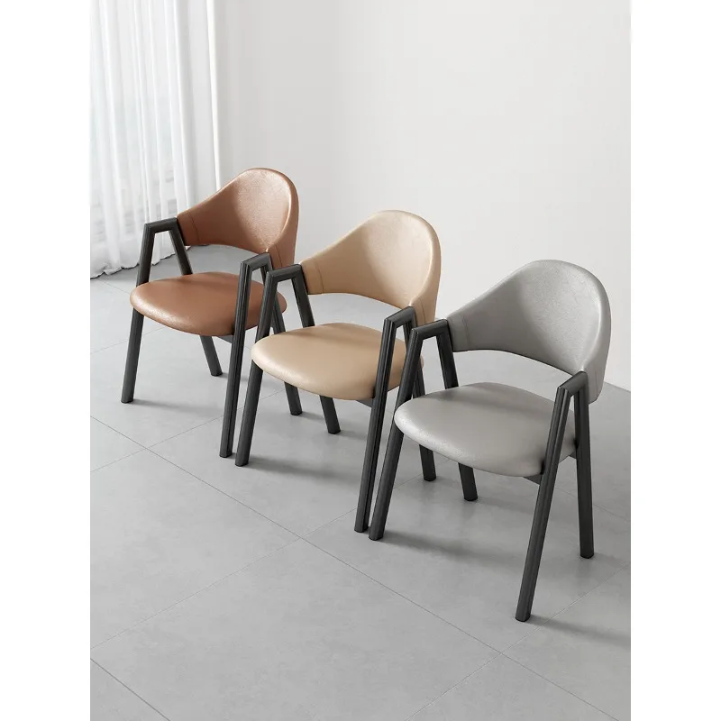 Simple Modern Home Dining Chair Milk Tea Shop Cafe Reception Bar Chair Bedroom Student Desk Makeup Stool