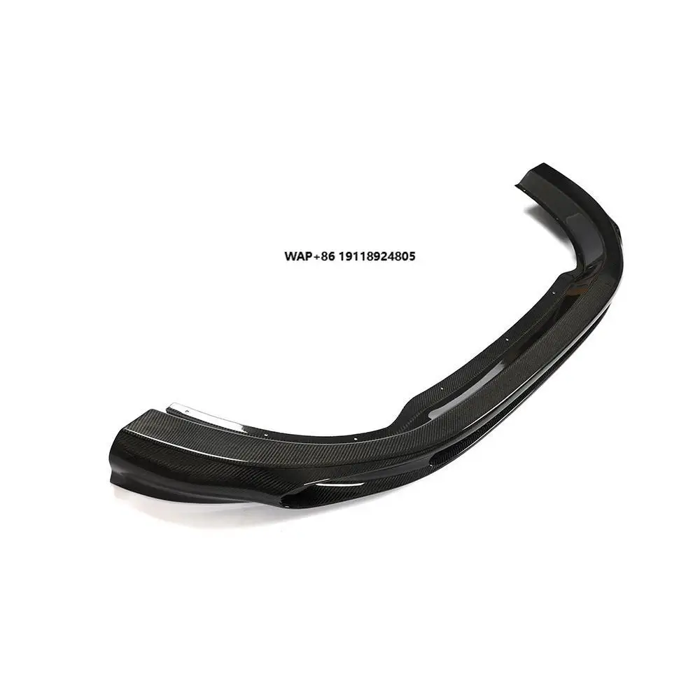 

Carbon Fiber Front Bumper Black Car Body Kit Spoiler Lip for-Porsche Macan GTS 2022 -2024