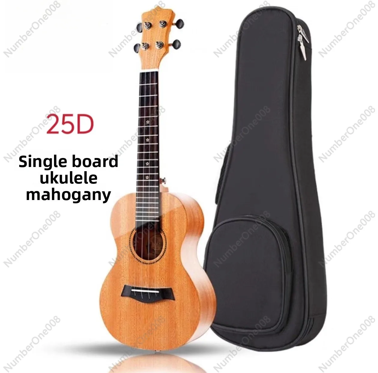 

23 Inch Ukulele for Beginners - Solid Mahogany Top, Kids & Adults, Acoustic Uke with Bag, Starter Musical Instrument