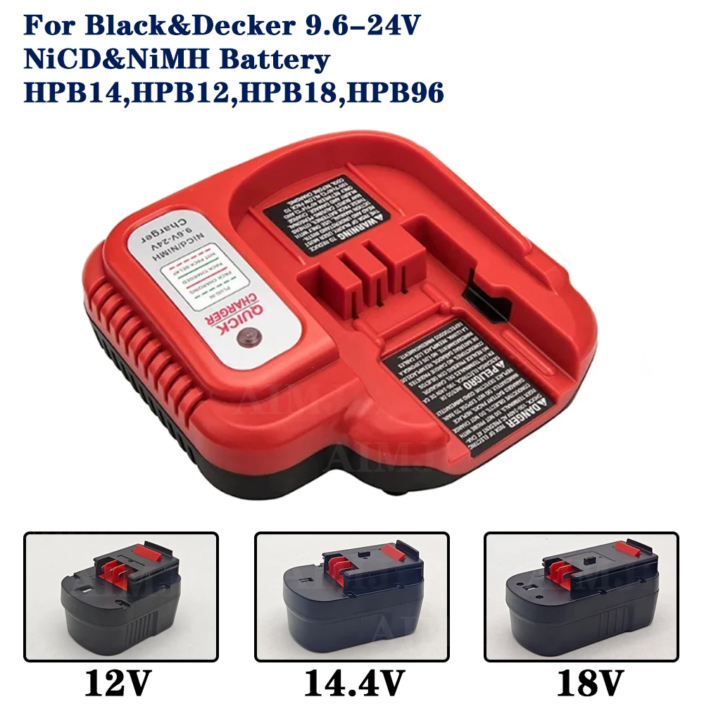 

9.6V-24V Suitable for Black&Decker NICD/NIMH Nickel Battery Power Tool Charger BDFC240 Charger Replacement Battery Charger EU