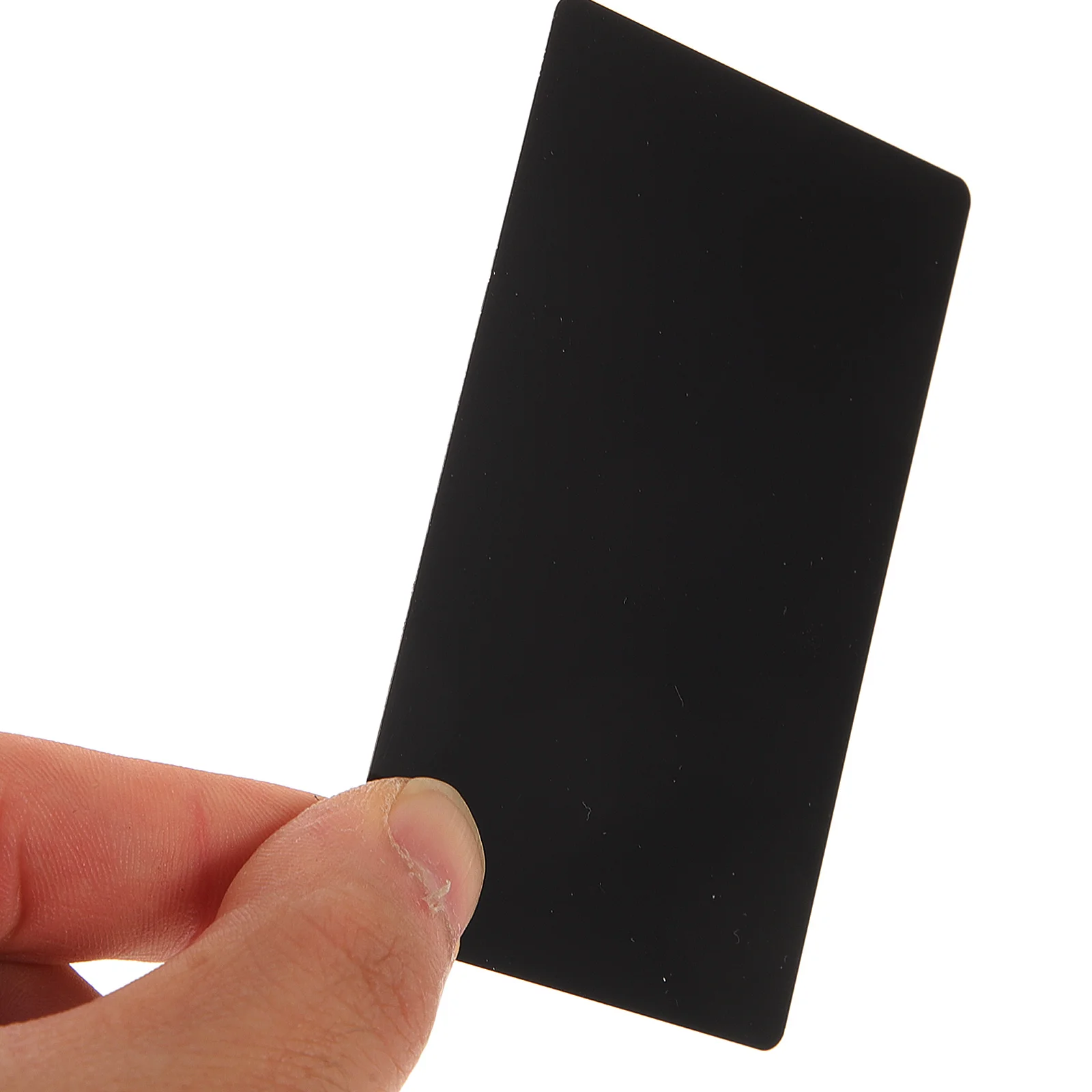 

10pcs Black Aluminum Business Cards 86x54mm Blank for Marking Engraving Thin Metal Name Cards Smooth Heat Transfer