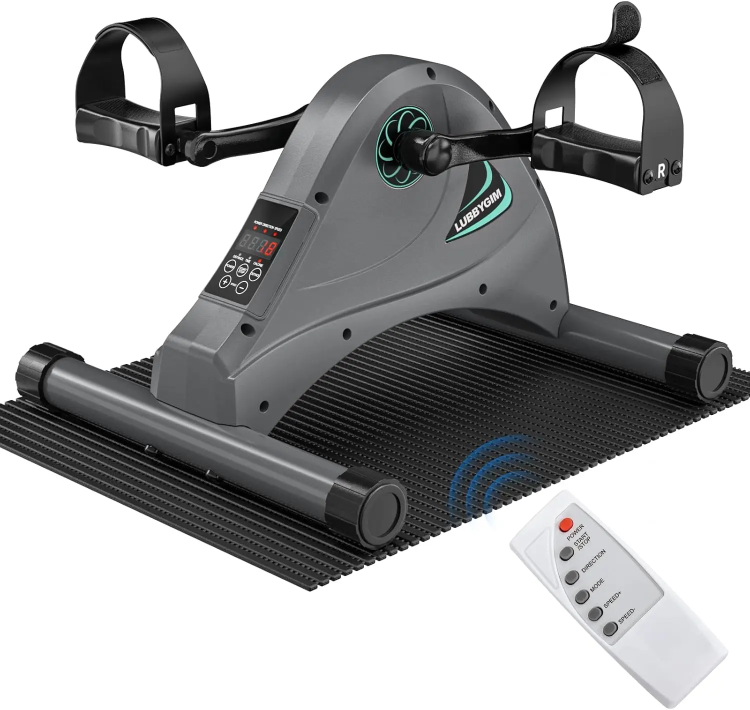 

Mini Exercise Bike Under Desk, Electric Pedal Exerciser for Seniors & Therapy, 6 Speed Levels