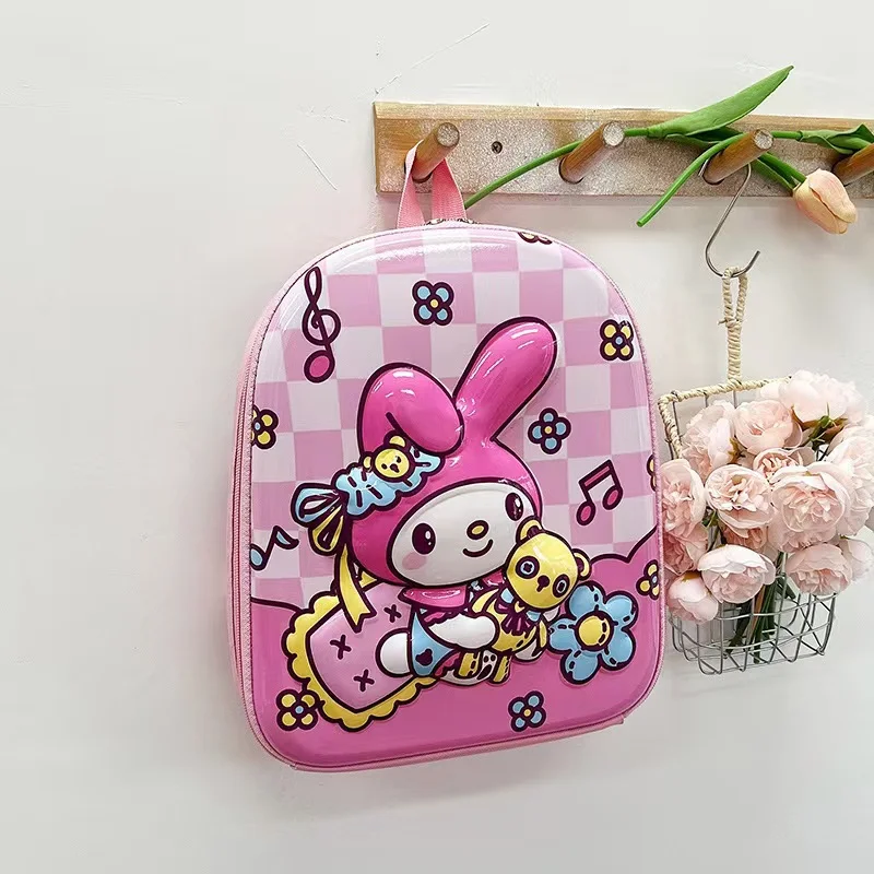 Sanrio Hello Kitty new schoolbag cartoon animation hard shell cute Kulomi large capacity children's backpack