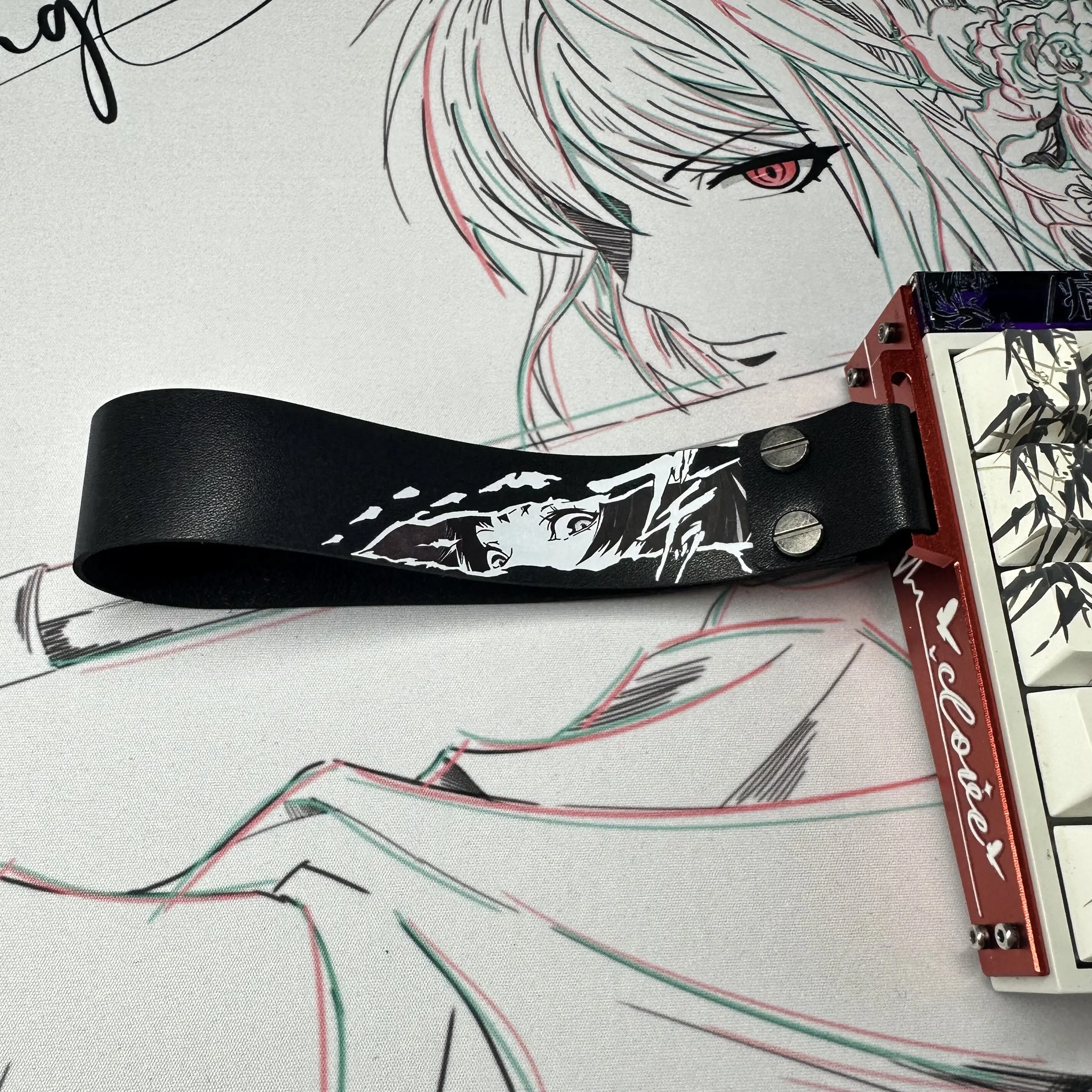 

Anime Themed Keyboard Ribbon Custom Original Handmade Universal Personalized Game Mechanical Keyboard Strap Decor Accessories