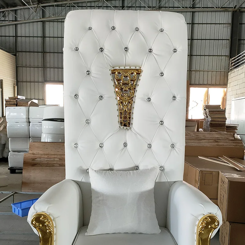 Luxury Tufted หนังกลับสปาเท้าเล็บเก้าอี้คลาสสิก King บัลลังก์ Pedicure เก้าอี้อ่างล้างหน้าสําหรับ Salon