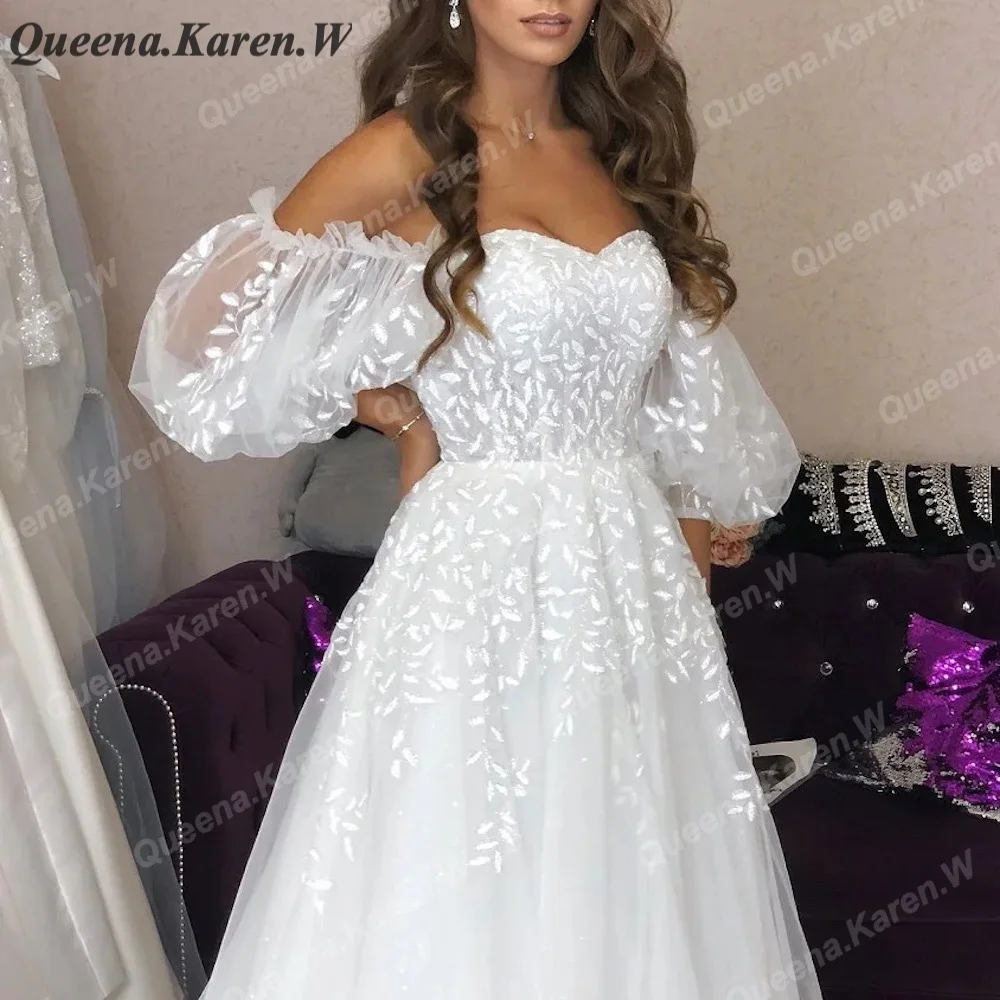 Elegante Boho Trouwjurk Riem Kant Applique Bruid Jurk Robe De Mariee A Lijn Bruiloft Bruidsjurk