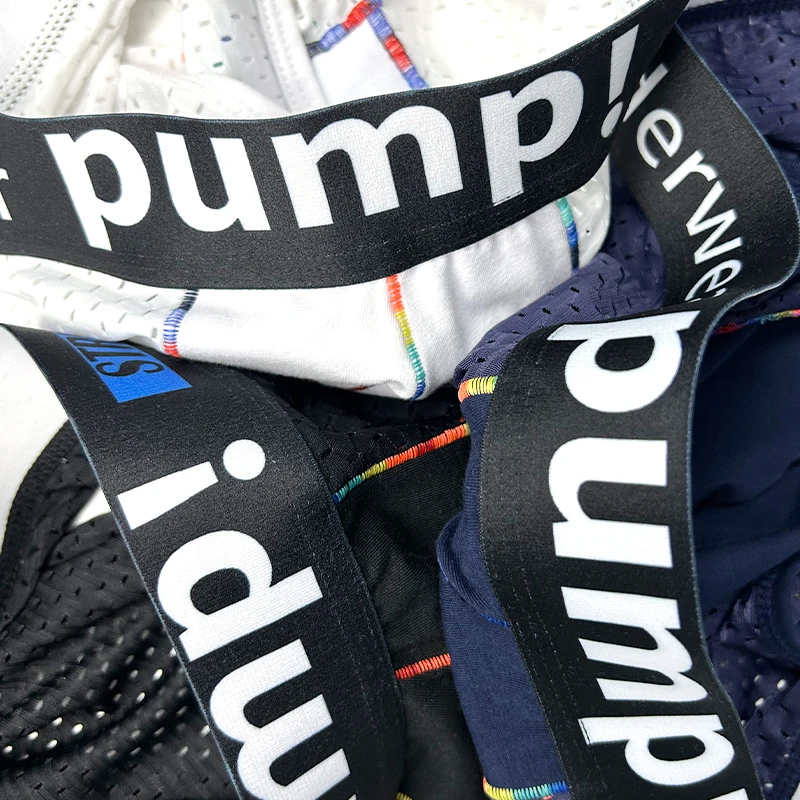 الرجال الملاكم شبكة تنفس مثير الرياضة موضة منخفضة الارتفاع Boxershorts الذكور بلون رجل الموضة السروال جذوع