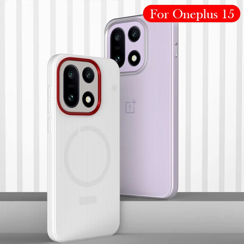 

Оригинальный магнитный чехол для Oneplus 15, задняя крышка подушки безопасности для ONEPLUS 15, 5 г
