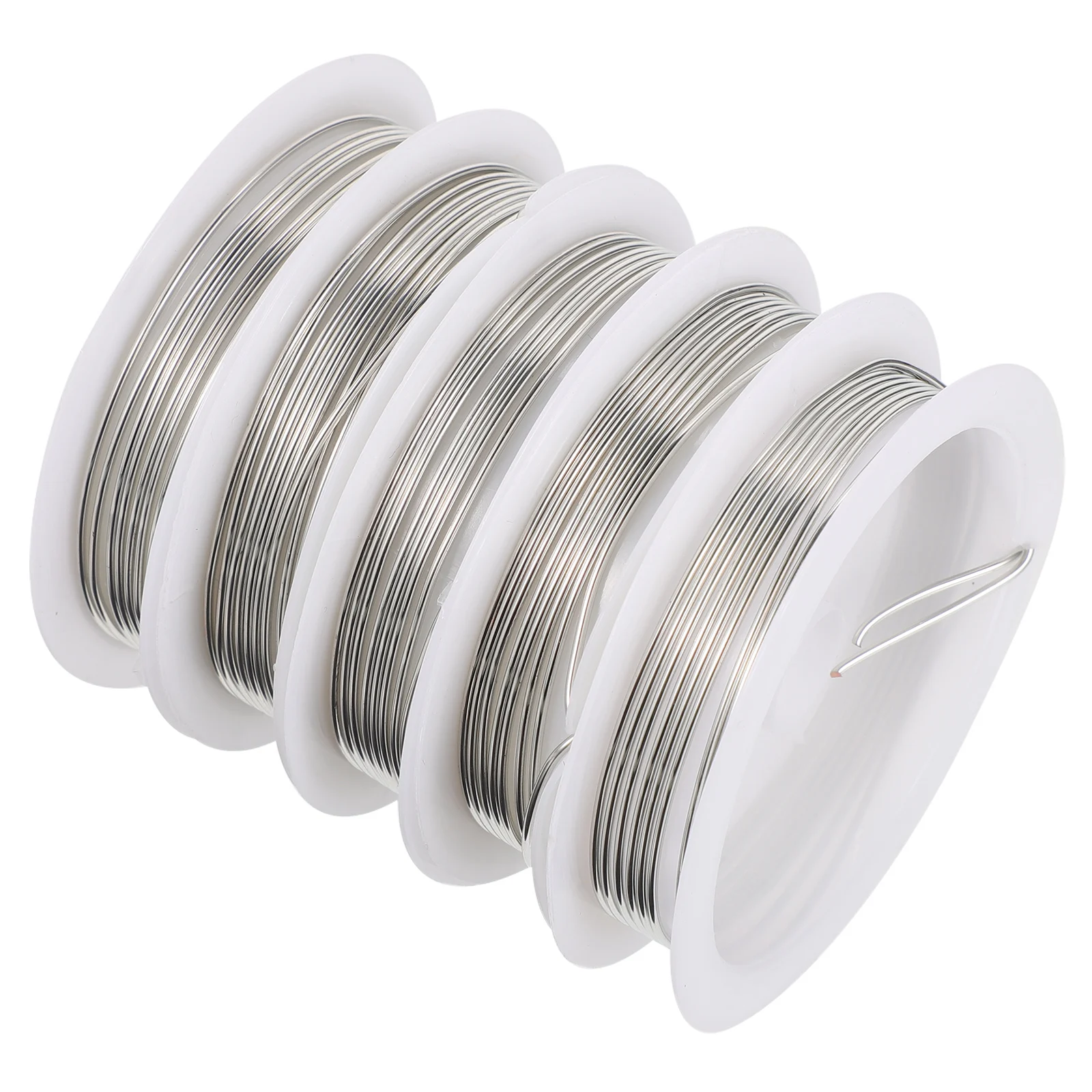 

5 Rolls Copper Wire Flexible Household Decorating Jewelry Making Supplies for Bracelet