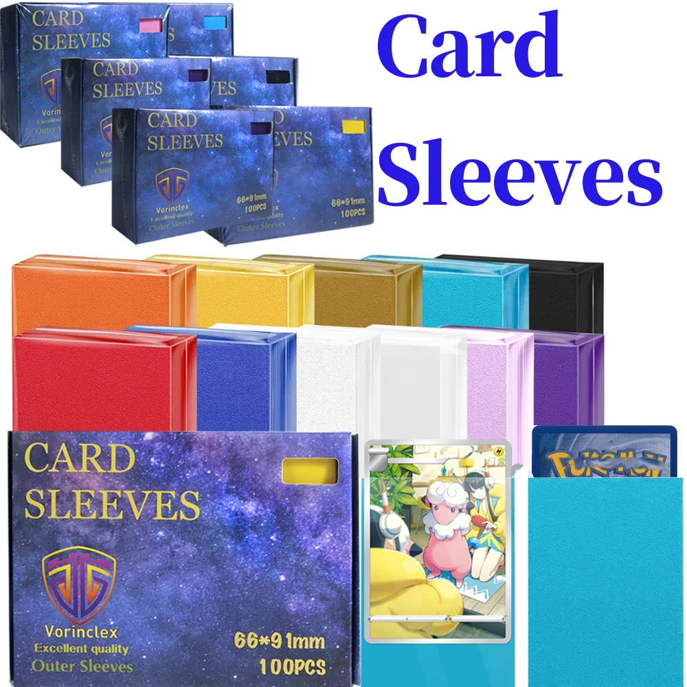 

66X91mm MGT Frosted Soft Card Sleeves 100 PCS, Top Loading Standard Size Card Sleeves TCG/PTCG Card Protector