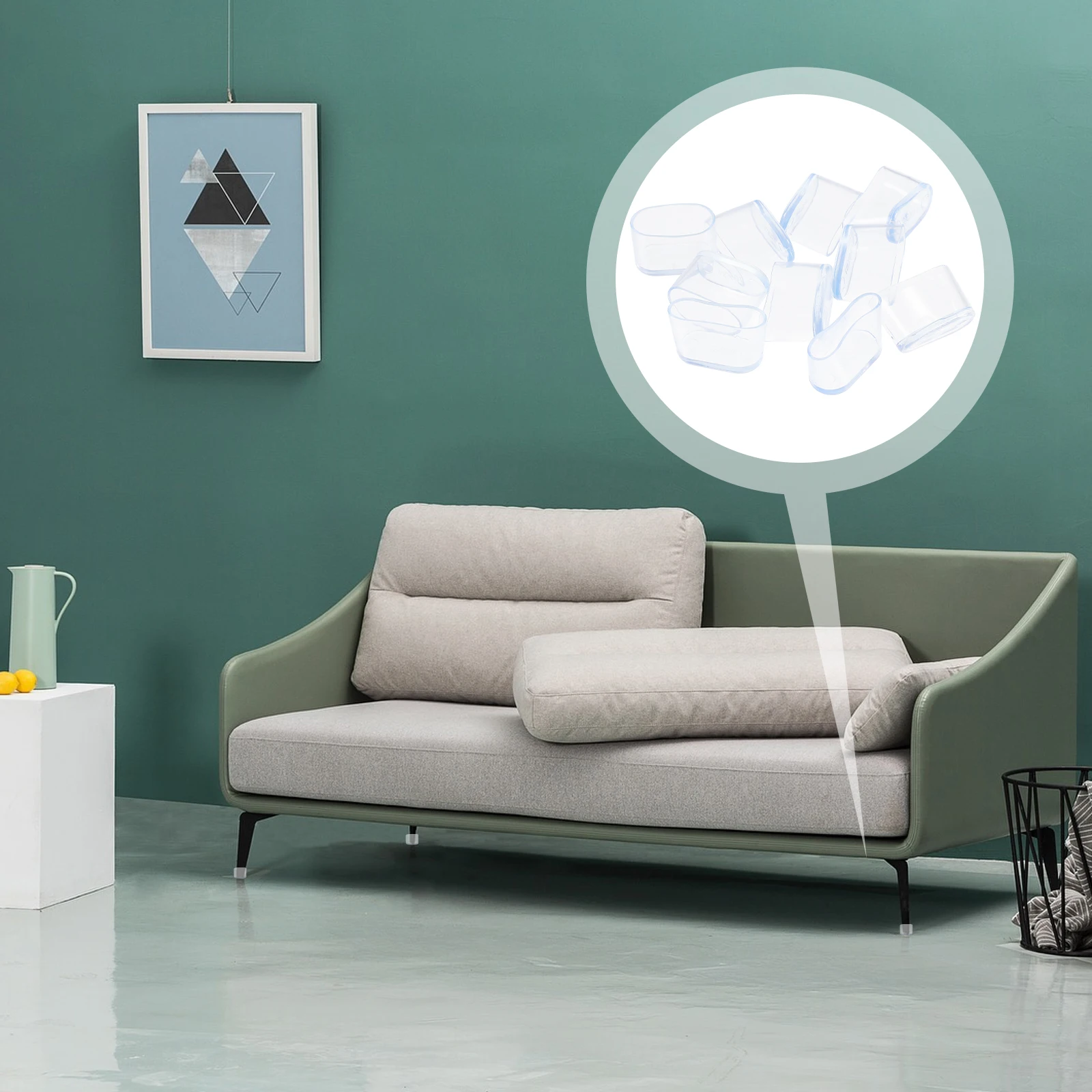 

10Pcs Chair Leg Protectors PVC Material Furniture Leg Covers for Dining Room Bar Stool Patio Chair Desk Foot Pads