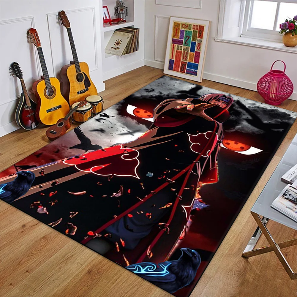 3D N-Naruto Japan Anime Uchiha I-Itachi Carpet Rug for Art Living Room Art Decor Sofa Home Kids Game Area Rug Non-slip Floor Mat