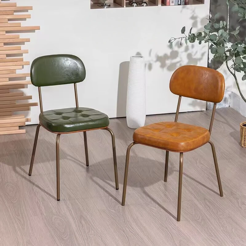 

Nordic Iron Art Dining Chair Kitchen Living Room Garden Restaurant Dining Chair Designer Silla De Comedor Home Furniture ZSDC