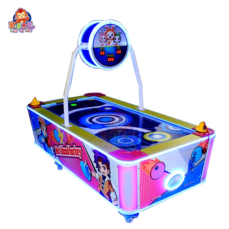 Mini Coin Operated Air Hockey Table Game Machine for Kids Indoor Arcade and Mall Entertainment