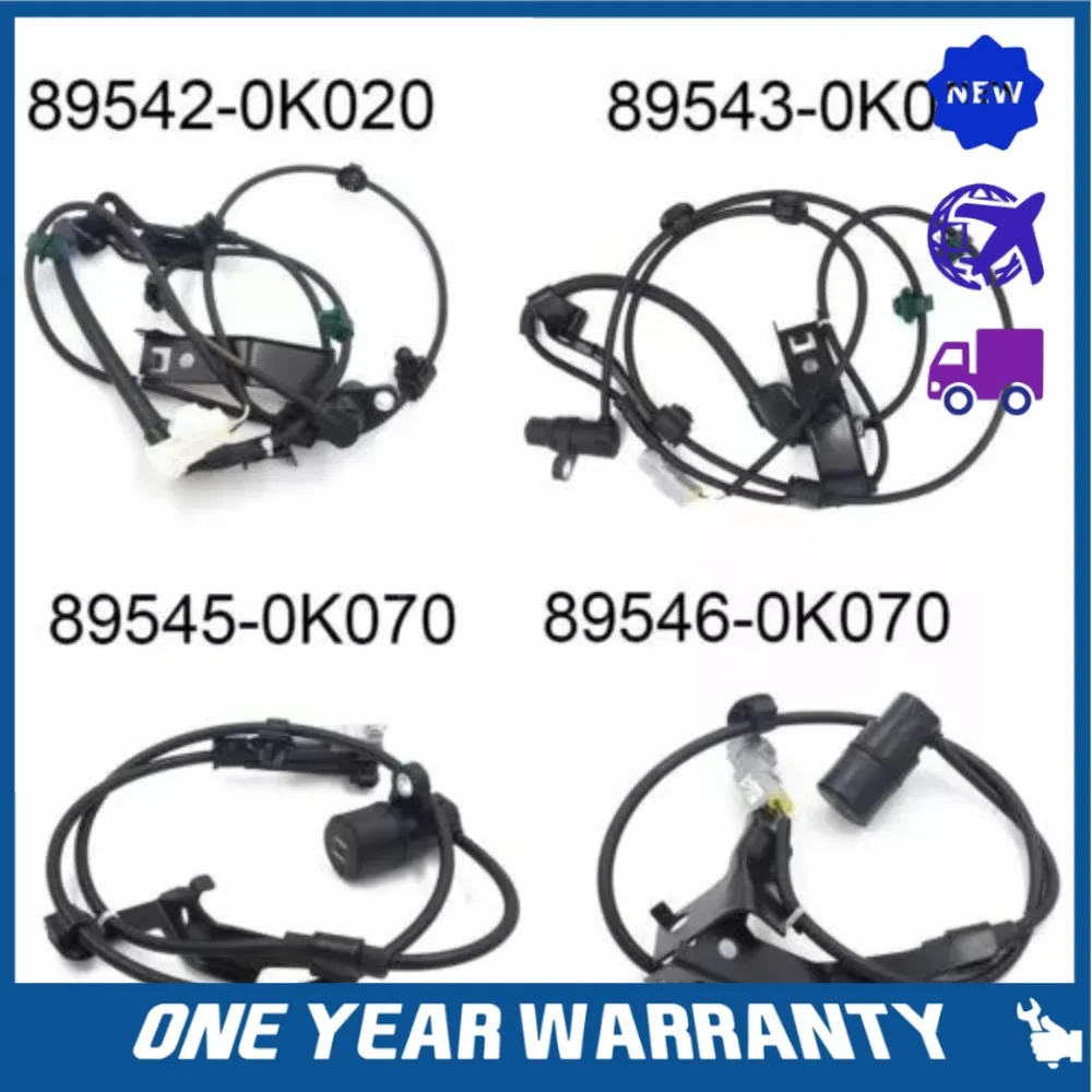 

4PCS ABS Front Rear Left/Right Wheel Speed Sensor For Toyota Hilux Pickup 89543-0K060 89542-0K060 89545-0K240 89546-0K240 NEW