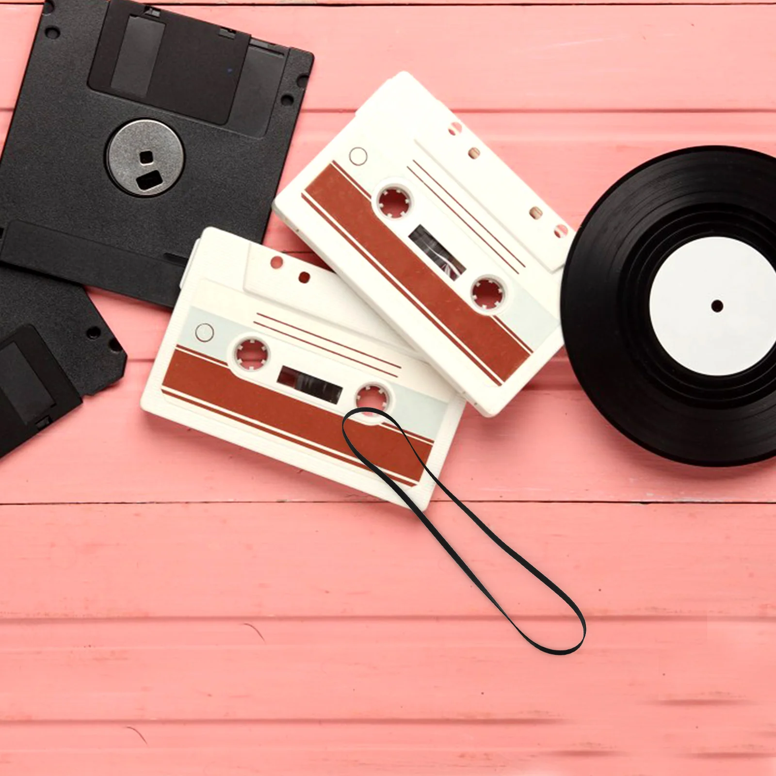 

Rubber Belt 3Mm Width for Tape Recorder Cassette Deck Portable Player Stable Efficiency Flat Design Maintenance Accessory Drive