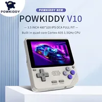 Powkiddy V10 Retro Handheld Game Console 3.5Inch 480*320 IPS Screen RK3326 Open Source System GBA FC Portable Pocket Game Player