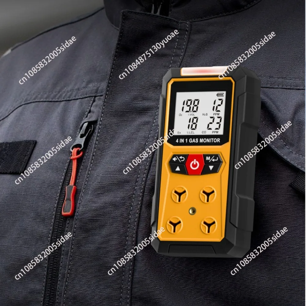 Gas Detector Meter 4 in 1 Oxygen O2 Carbon Monoxide CO H2S Ex Combustible Gas Analyzer Leak Detector Air Quality