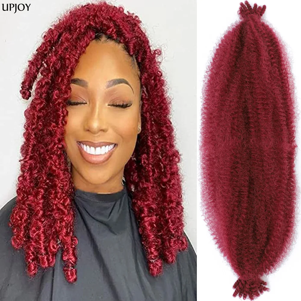 1B Soft Springy Twist Outre Crochet Braids Hair Extensions Twisted Up Springy Afro Twist For Distressed Soft Locs Crochet Hair