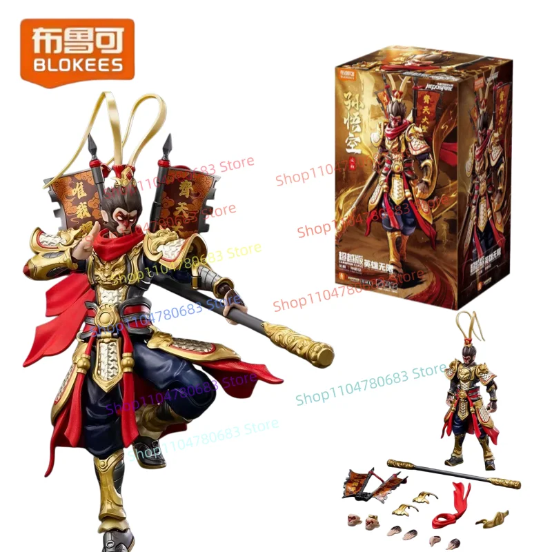 BLOKEES Édition Transcendante Aspect Bouddha Sun Wukong Modèle à assembler en blocs de construction, Ornement, Jouet de collection Anime, Cadeau de vacances