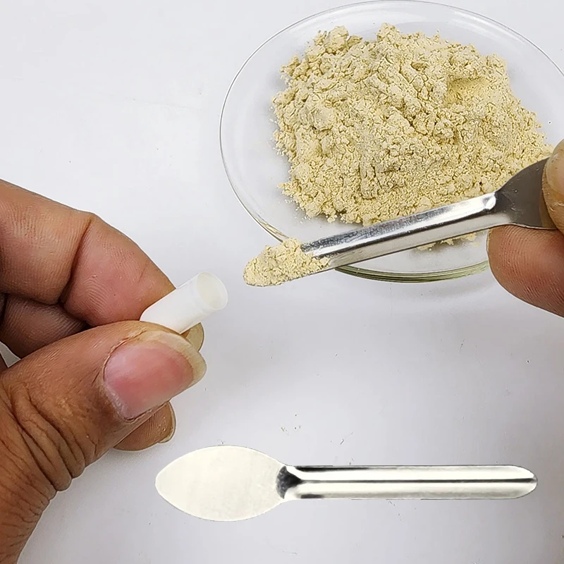 Stainless Steel Medicine Spoon Thickened Single/Double/Square-Head Drug Reagents Sample Weighing Spoon Laboratory Supplies