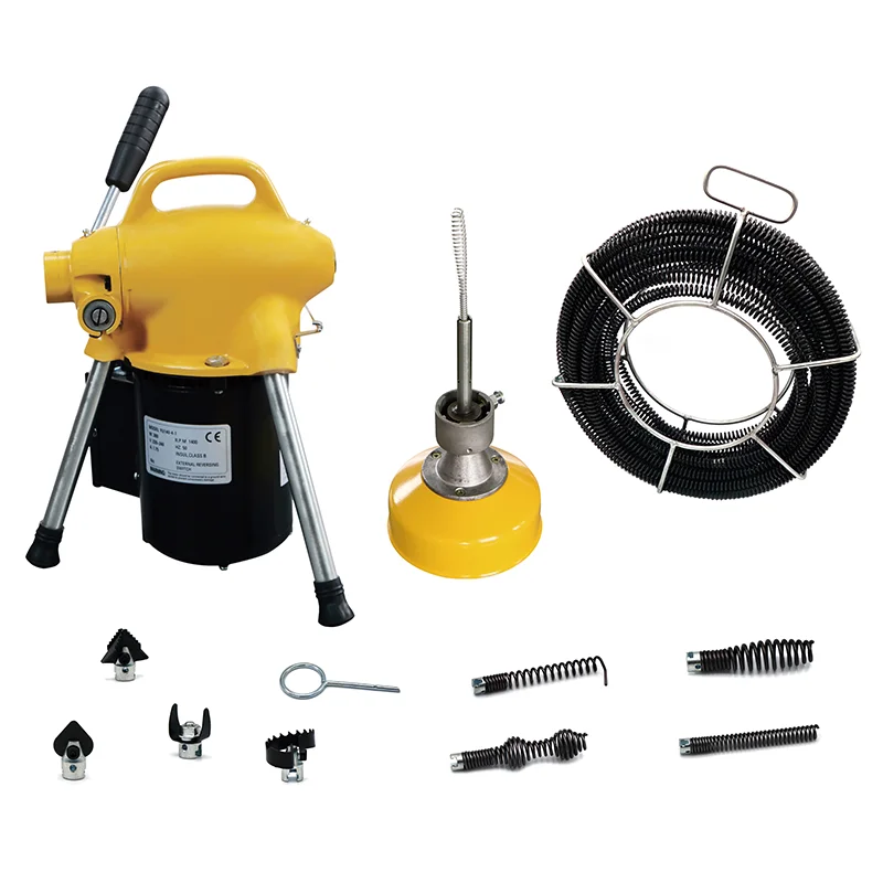 Clogged Plumbing Tools  Equipment Pipe Snake Drain Cleaning Machine
