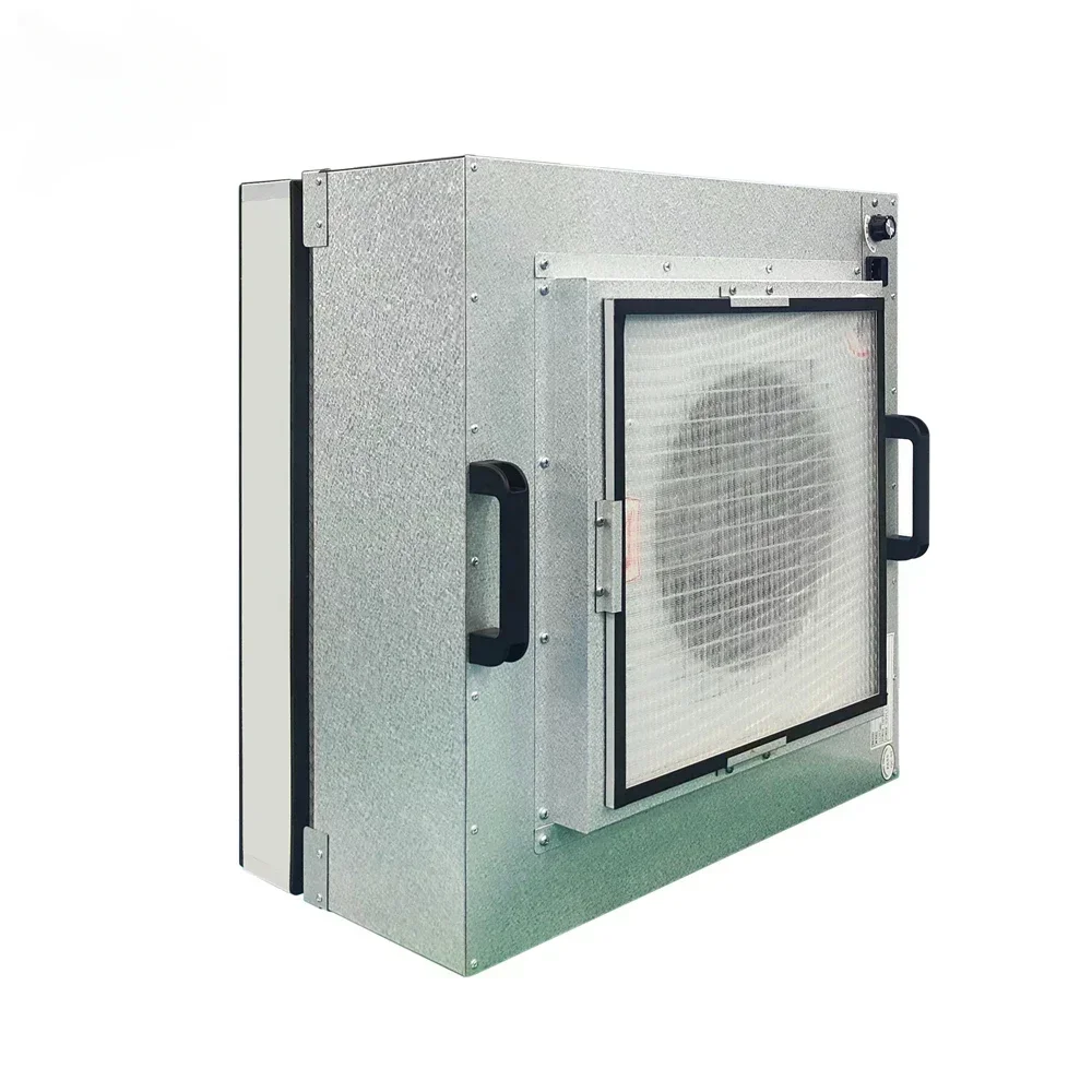 الصين المصنع الأصلي عادم الهواء رخيصة صغيرة FFU 2x2 قدم البلاستيك المكره مروحة وحدة تصفية عالية الكفاءة FFU مع فلتر HEPA #6