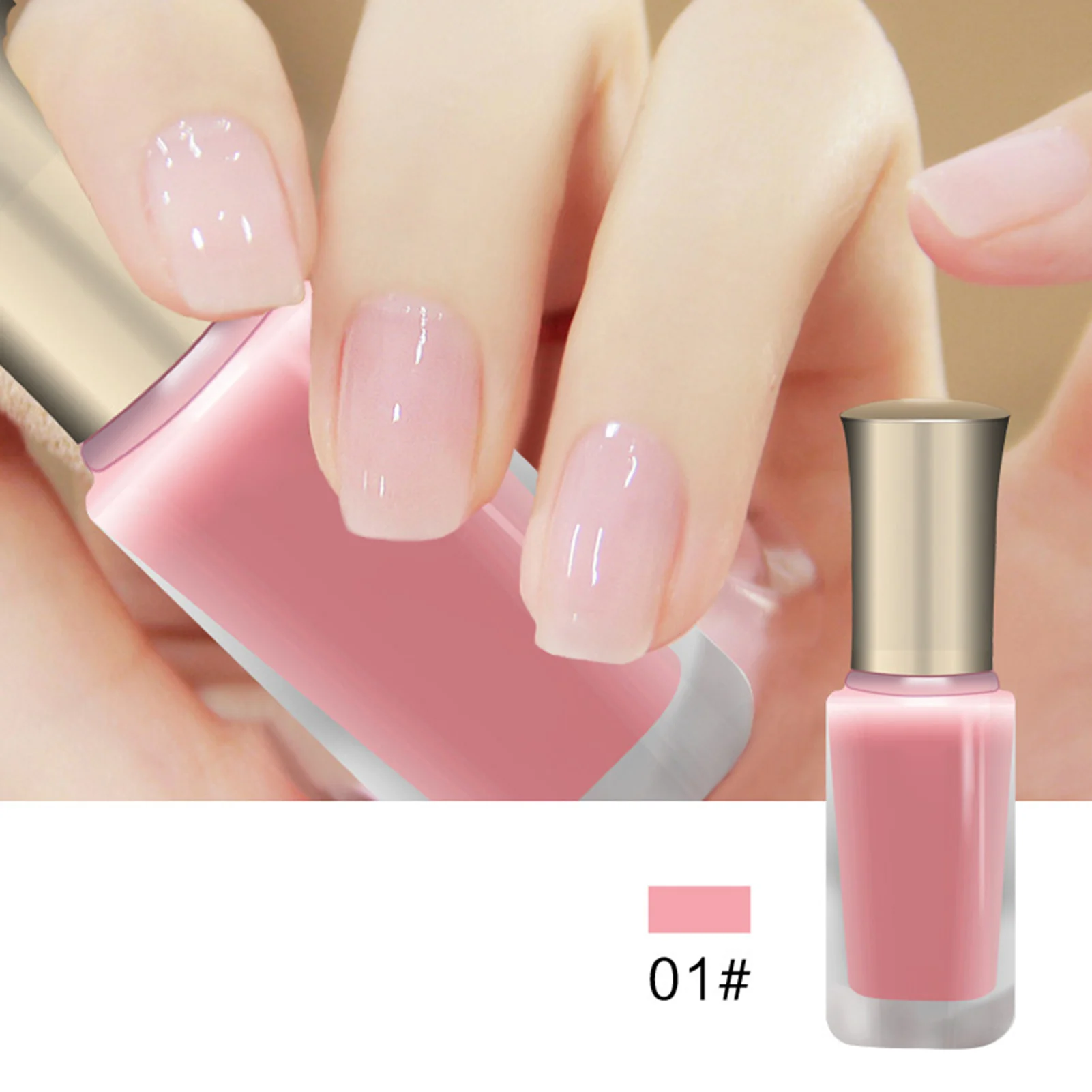 Smalto per unghie semitrasparente Color caramella colore brillante Manicure Top Coat adatto per Manicure da donna di bellezza