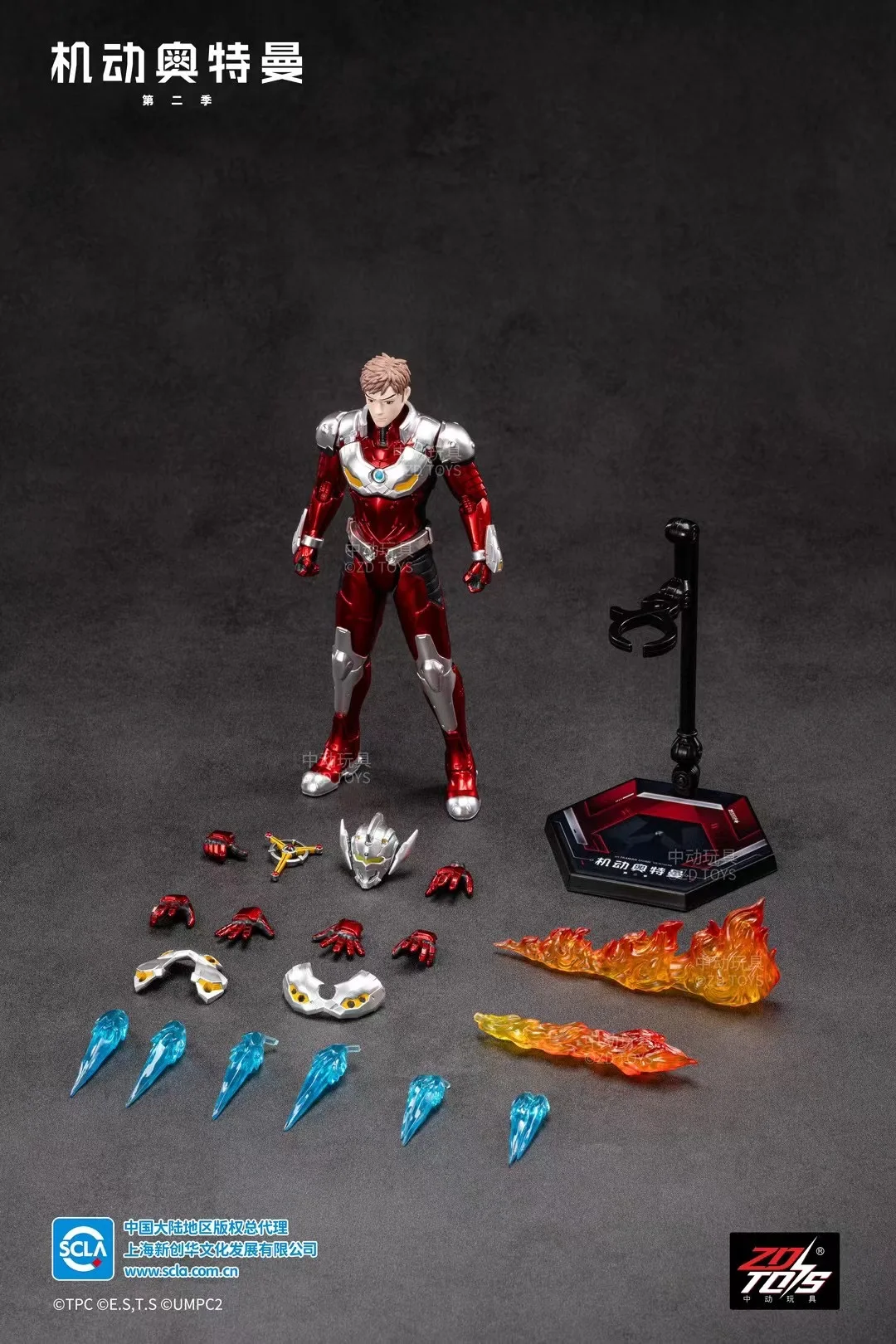 Original ZD LED Ultraman Taro Zeta Seven Jack Gaia Tiga Trigger Decker Orb Z Ace Collect Anime Model Action Figure Toy For Kids