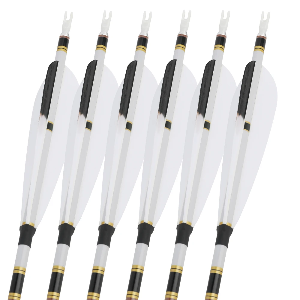 Flechas de carbono para arco de caza, práctica de tiro al blanco - imagen 2