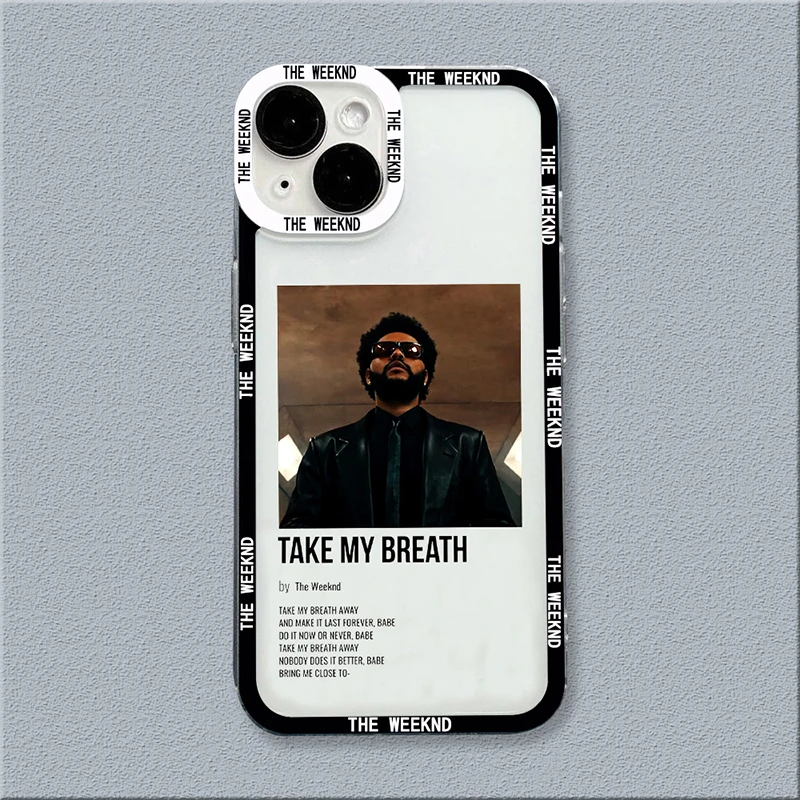 The Weeknd Minimalistyczny plakat Etui na telefon do iPhone\'a 16 15 14 13 12 11 Pro Max XS X XR 7 8 Plus Przezroczysta, wstrząsoodporna tylna obudowa