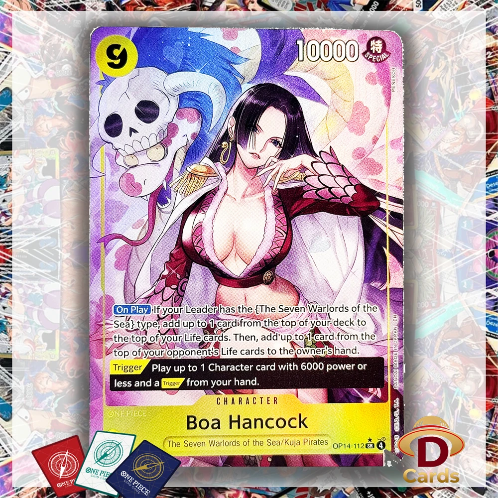 One Piece Card Boa Hancock OP14-112 The Seven Warlords of the Sea/Kuja Pirates Hobby Collectible Replica Proxy Cards