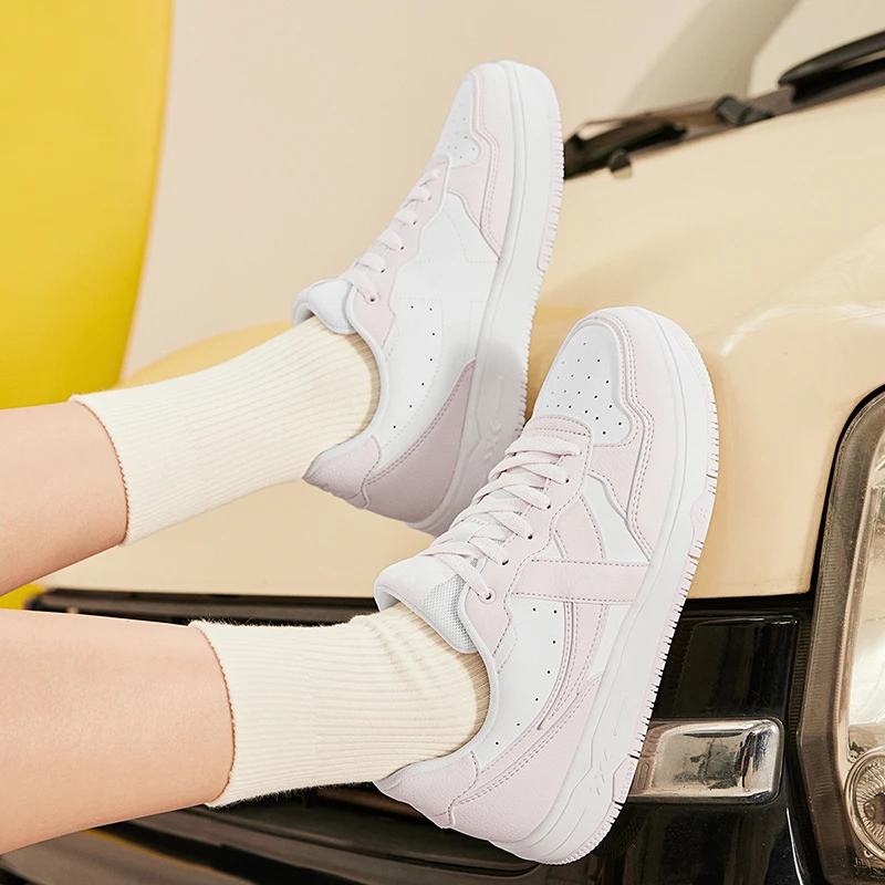 Xtep Alfalfa white 3.0 Skateboarding For Women 2024 Autumn Comfortable SkateShoes Durability Fashion Outdoor Shoes 876318310031