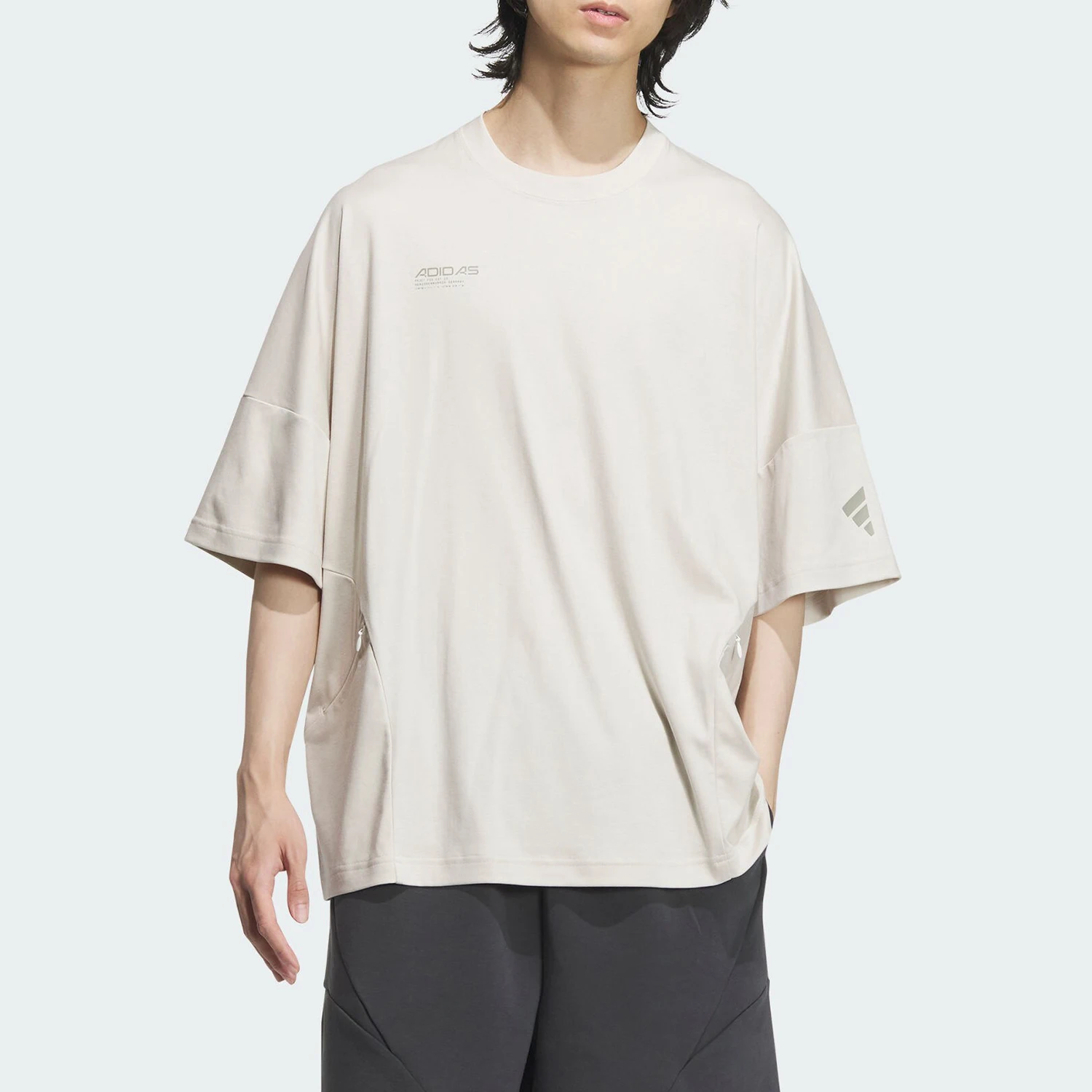 

Adidas подлинная 2024, новая мужская минималистичная свободная дышащая футболка JL9953