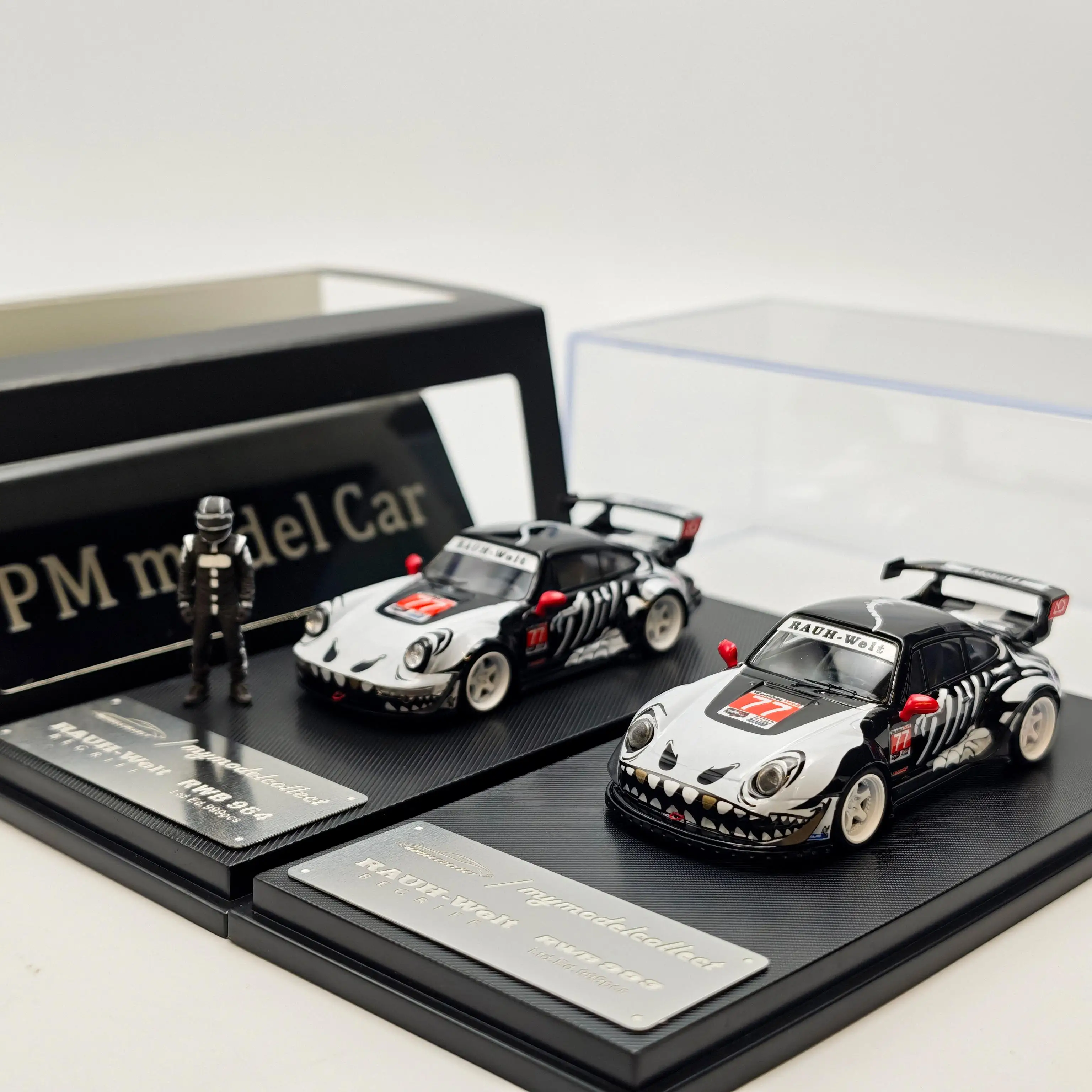 In Stock MC 1:64 Porsche RWB 993 964 Alloy Diecast Model Car Ornament Collectible Gift Boy