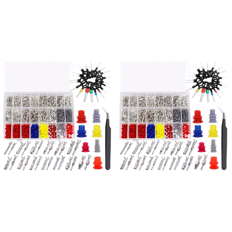 

1070 шт., комплект разъемов 26 типа, автомобильный электрический провод, разъем контактов, клемма 1-3,5 мм, автомобильные контактные разъемы
