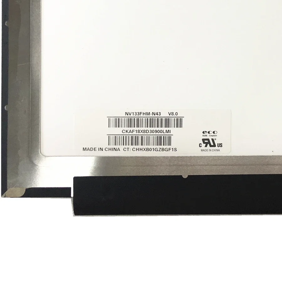 NV133FHM-N43 V8.0 13.3 بوصة EDP 30 دبابيس 1920*1080 60 هرتز IPS بدون فتحات لولبية شاشة لاب توب Lcd