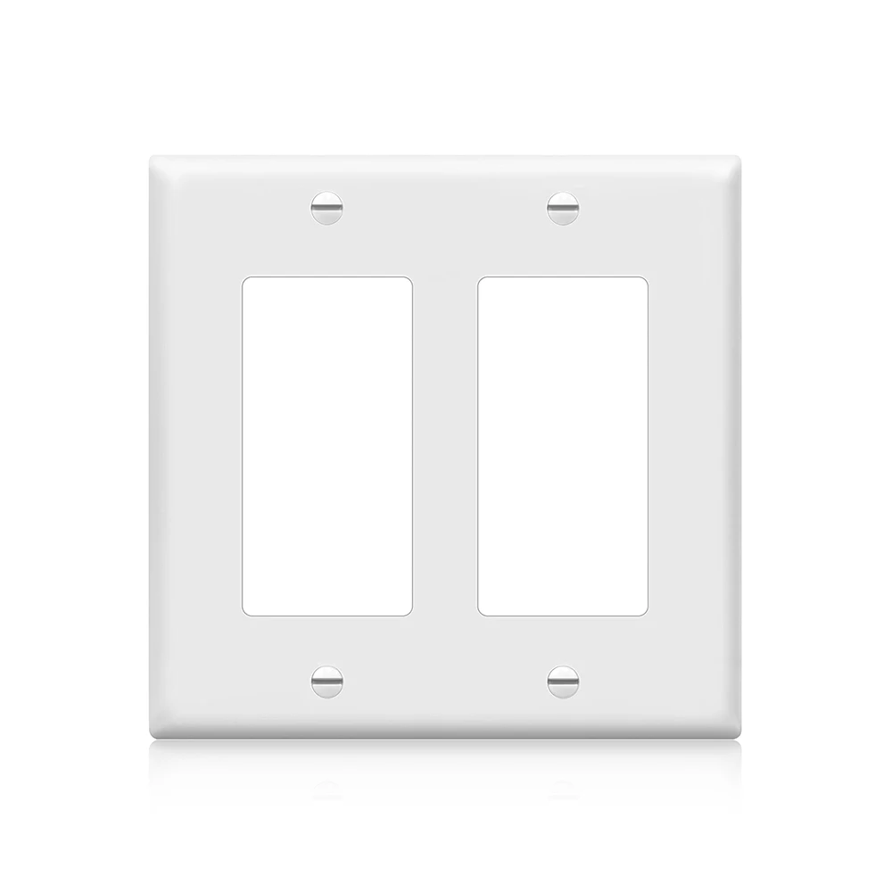 1pc Wall Panel Light Switch Cover, Various Styles, Pure White, Wall Panel Light Switch Socket Cover,Sturdy and Durable