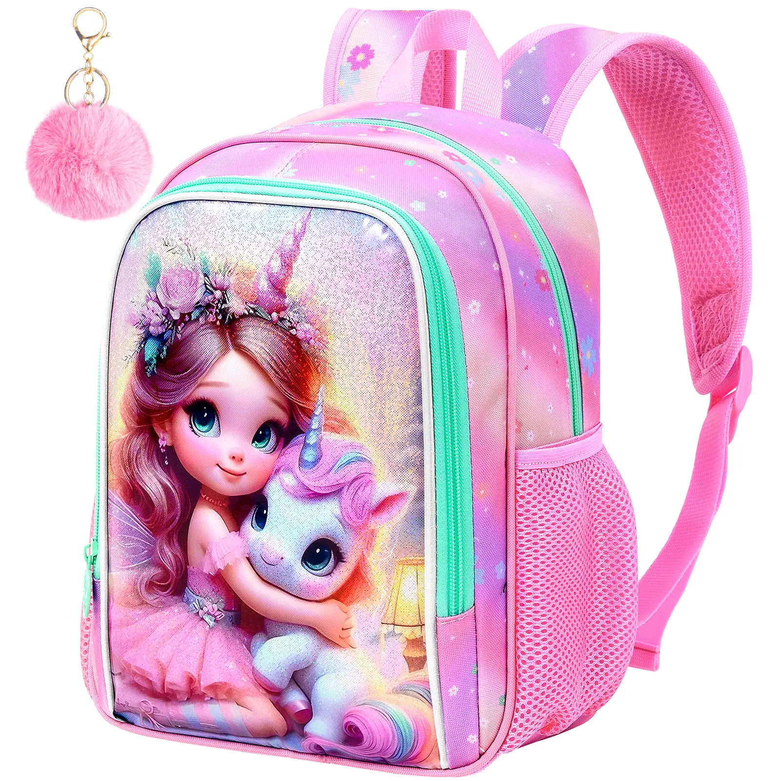 

Preschool Backpack for Girls (13-inch), Featuring a Whimsical Unicorn Design