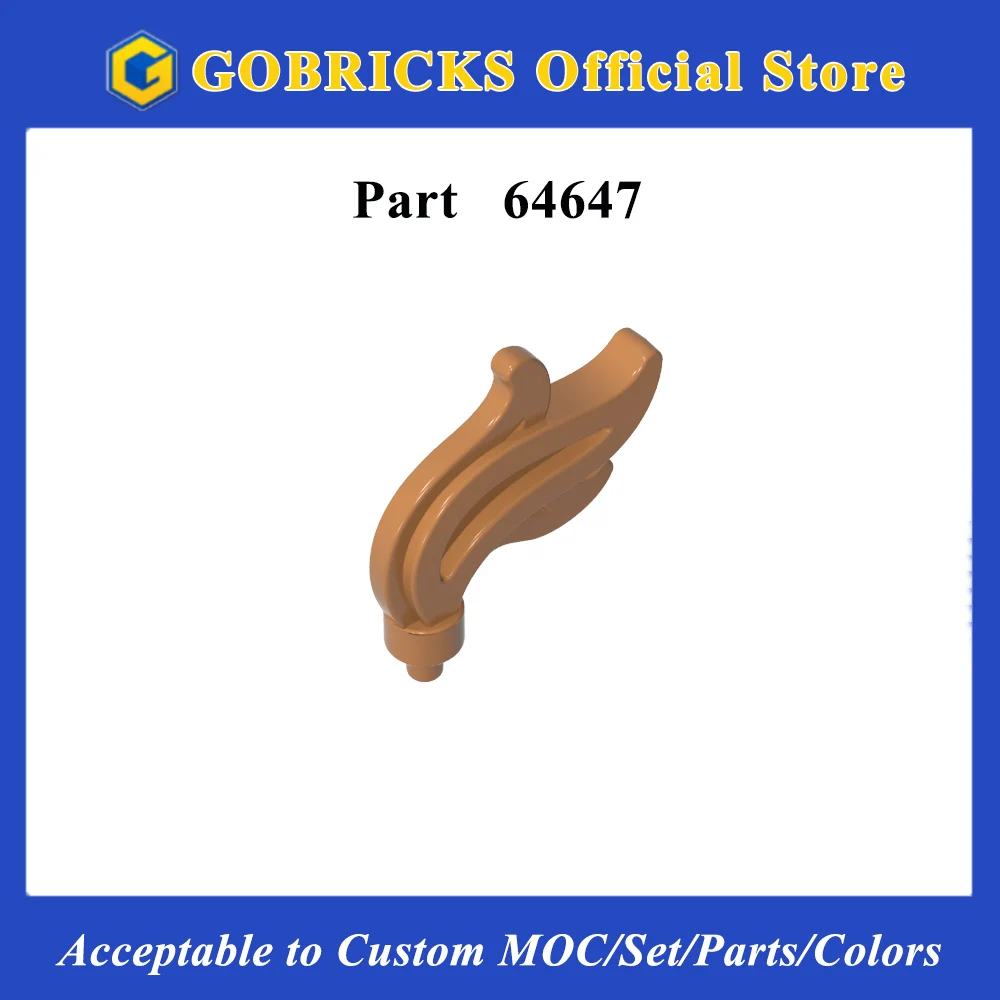 Gobricks Gobricks 1PC 64647 Headwear Bricks Accessory Plume Parts Feather Buliding Blocks Flame Triple Point Construction Toys - Aliexpress Deal