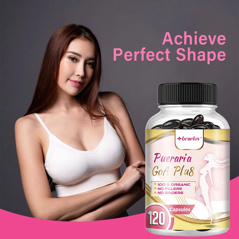 Bcuelov Vegan Organic Pueraria Extract, Women's Body Management, Skin Elasticity - Breast Support