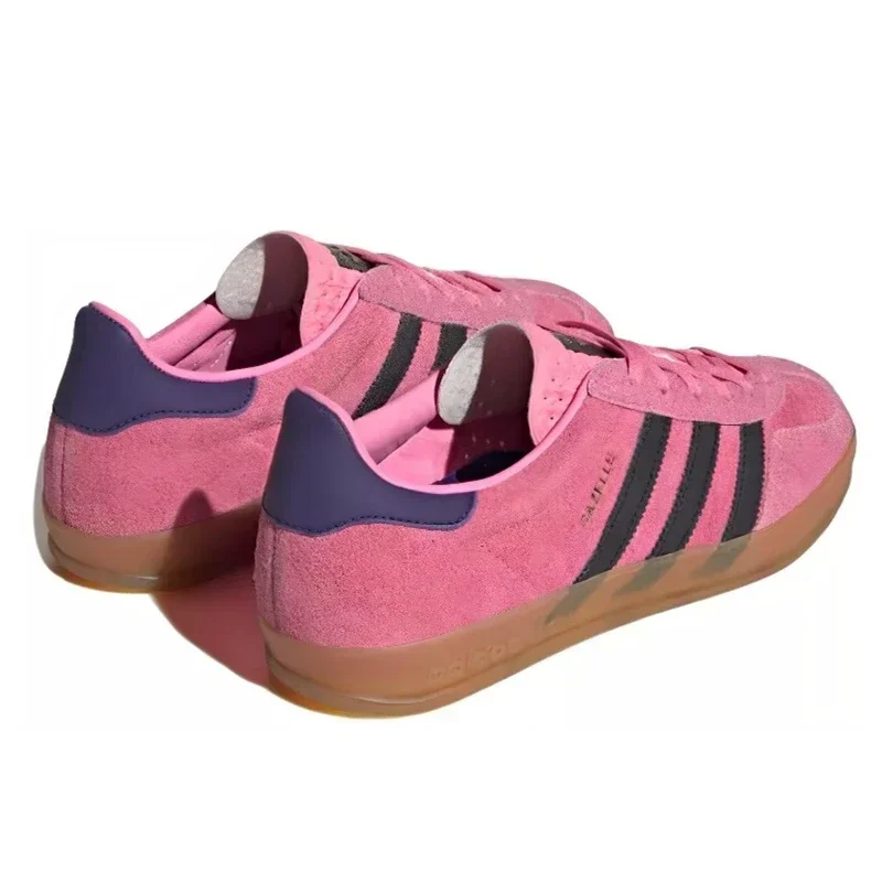 Adidas Gazelle Indoor Bliss Pink Purple Woman Men Casual Shoes Light Comfortable Suede Unisex Leisure Skateboard Sneakers