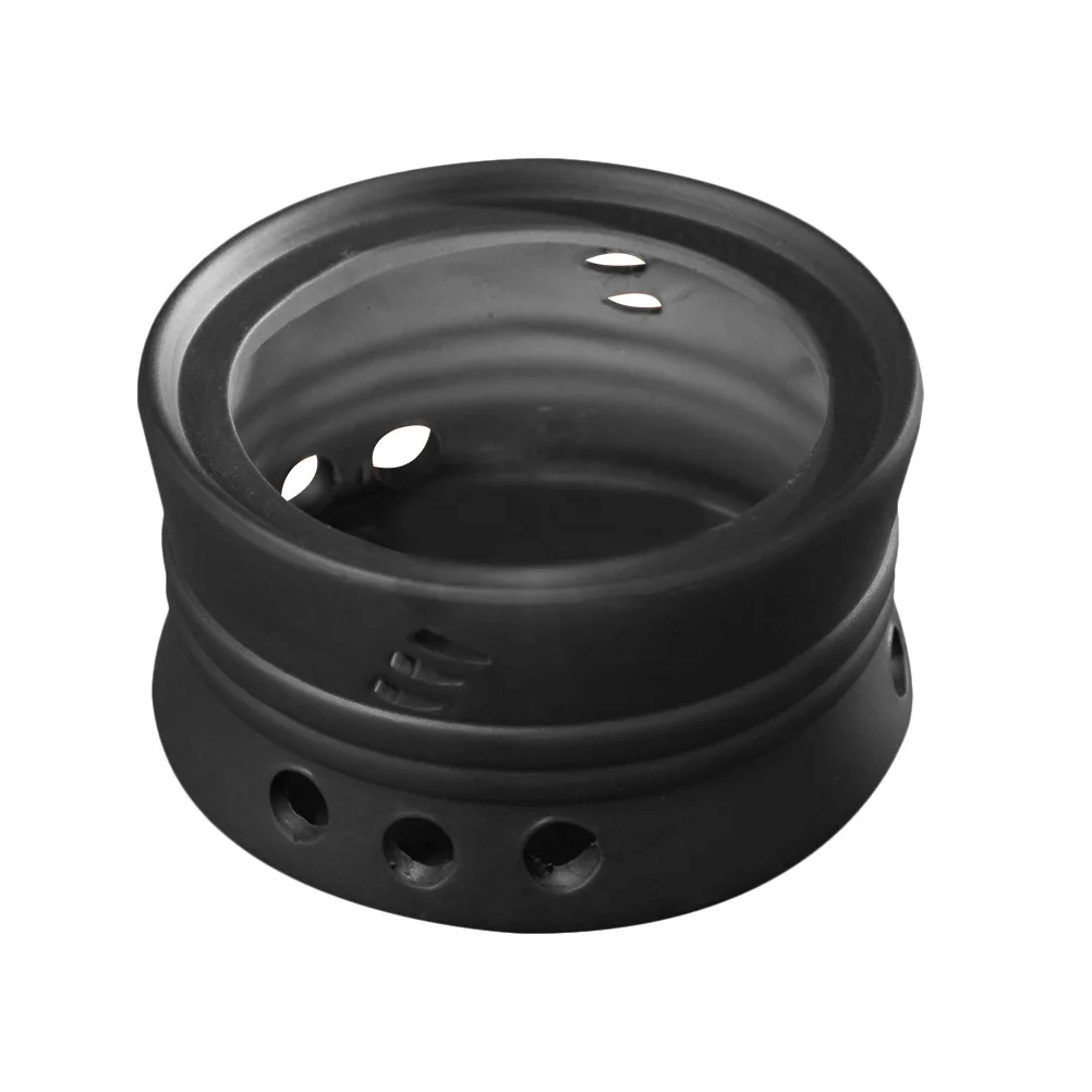 

Ceramic Teapot Warmer Heater Hollow Structure Tea Warmer Compact Size Practical Home Office Tea Heating Pedestal Use