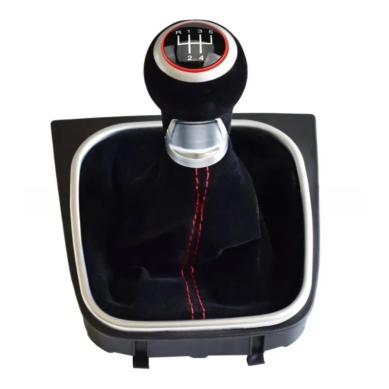 ل 5 6 سرعة والعتاد التحول جلد الغزال سيارة عصا المقبض كرة اليد للجولف 5 جولف 6 MK5 MK6 R32 GTI 2004-2009 دليل السيارة