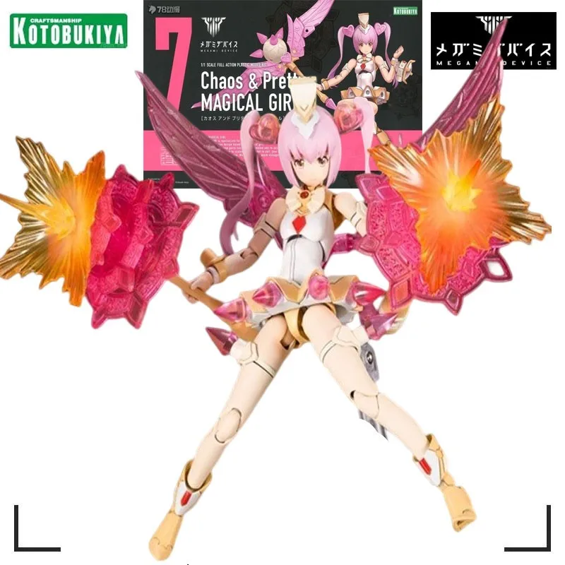 

Kotobukiya Original Model Kit Megami Device Chaos Pretty Magical Girl Anime Collection Action Figure Assembly Toys Gift For Kids