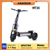 ARWIBON MT30 Electric Scooter For Adult 6000W Motor 60V 27AH E-Scooter 13 Inch Vacuum Off-Road Tires Off-Road Escooter