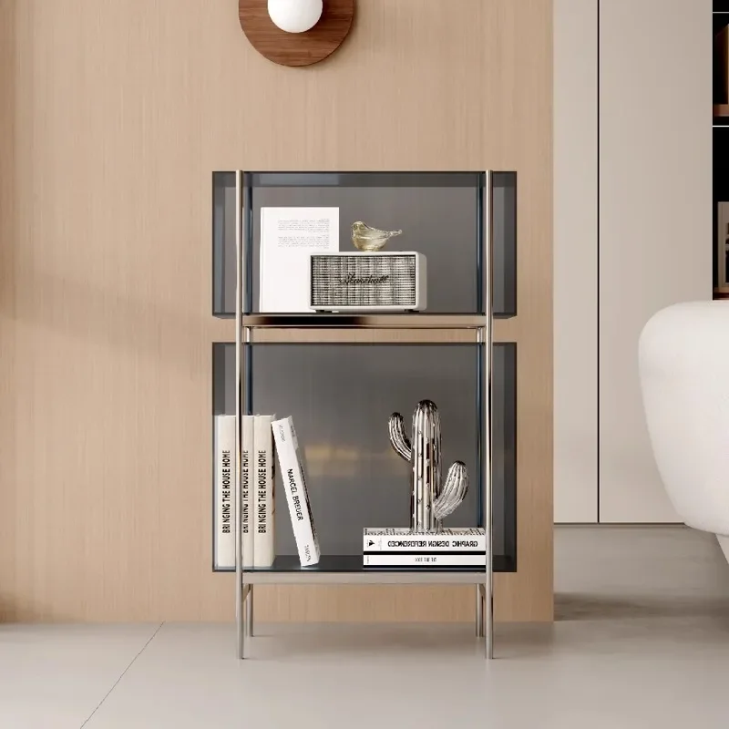 Acrylic bookshelf internet-famous storage rack for home multi-layer floor-standing storage reading bookcase display rack