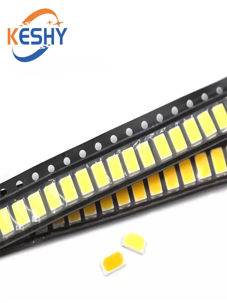 100 pièces 5630/5730-CW/WW 0.5W-150Ma 50-55lm 6500K lumière blanche SMD 5730 5630 LED 5730 diodes (3.2 ~ 3.4V)